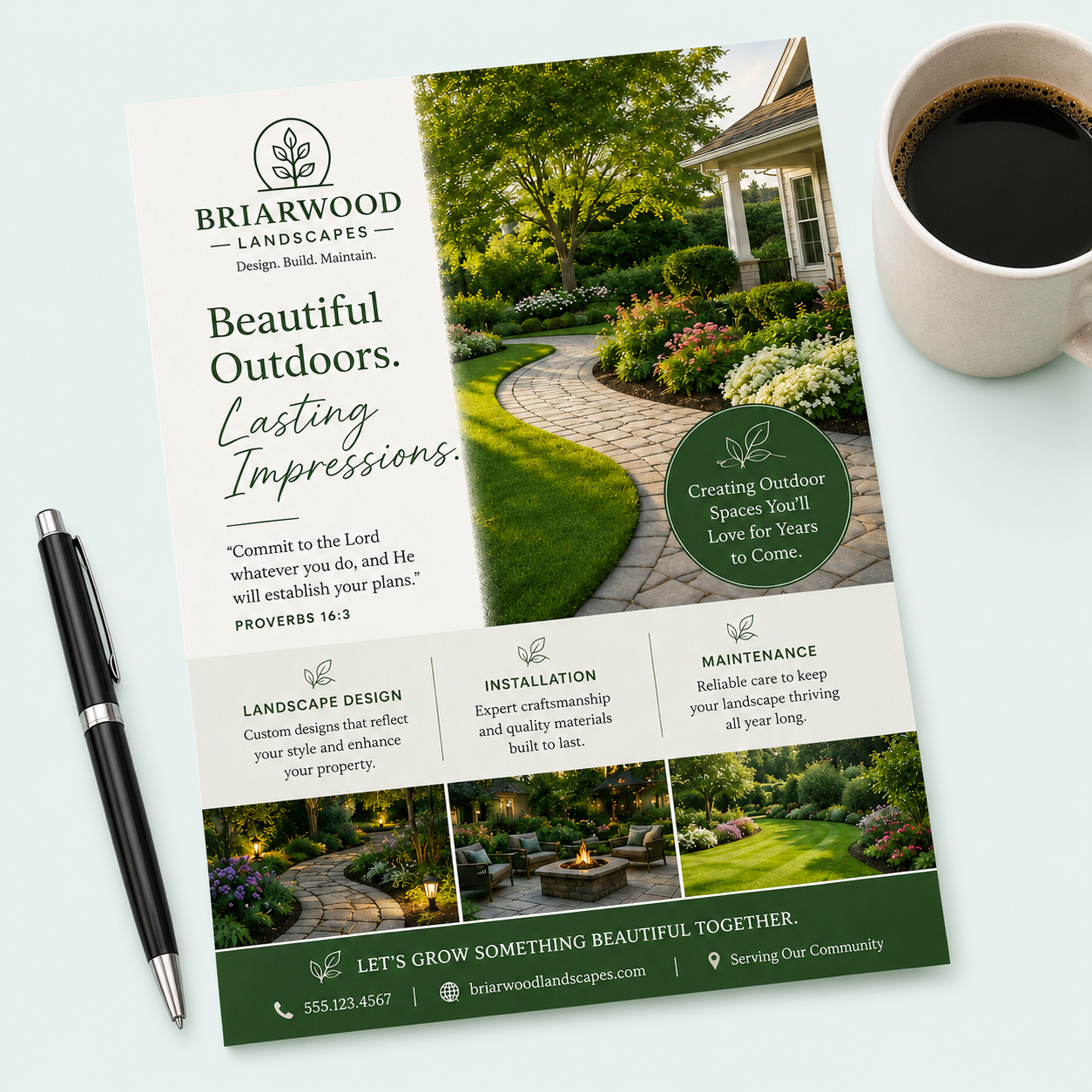 Custom full-color flyers for promotions, events and announcements
