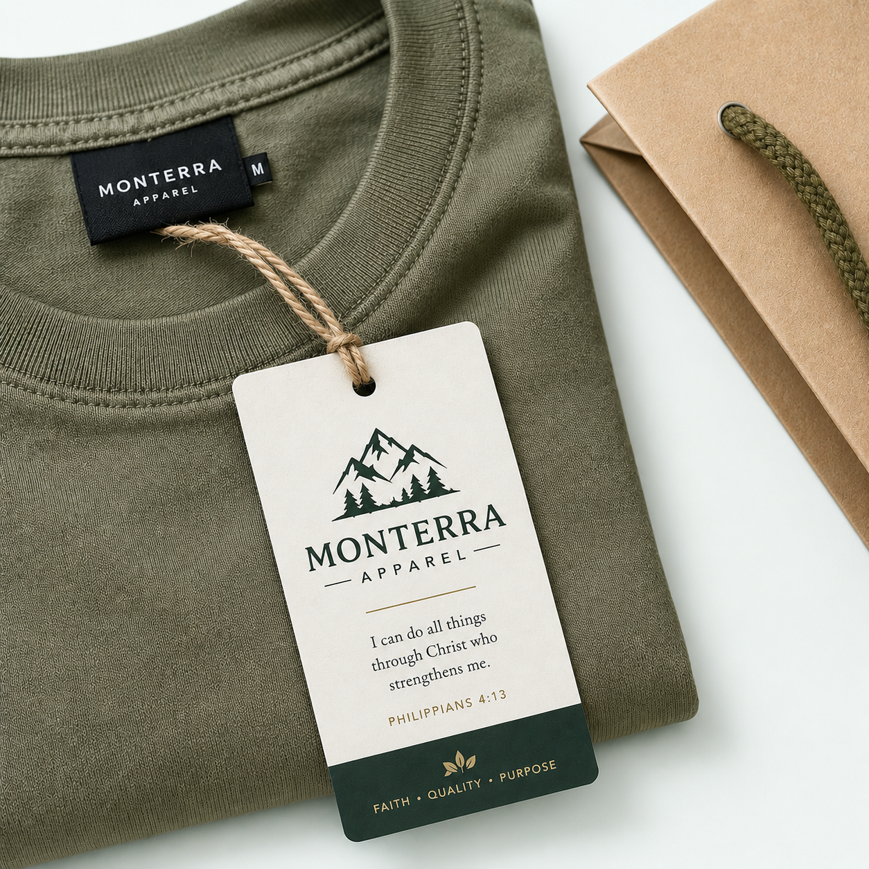 Custom printed hang tags for retail apparel products and packaging