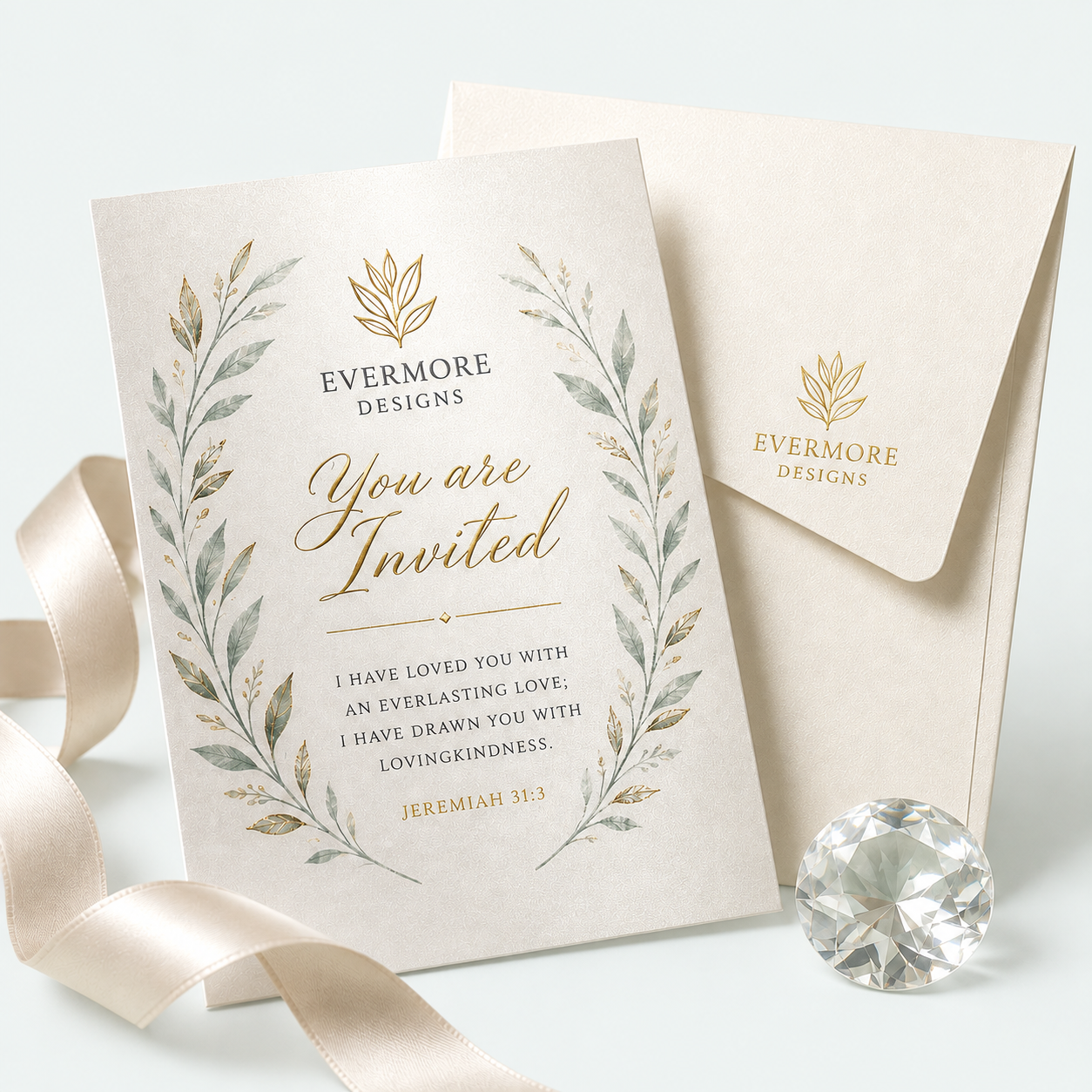 Premium printed cards on natural uncoated paper stock