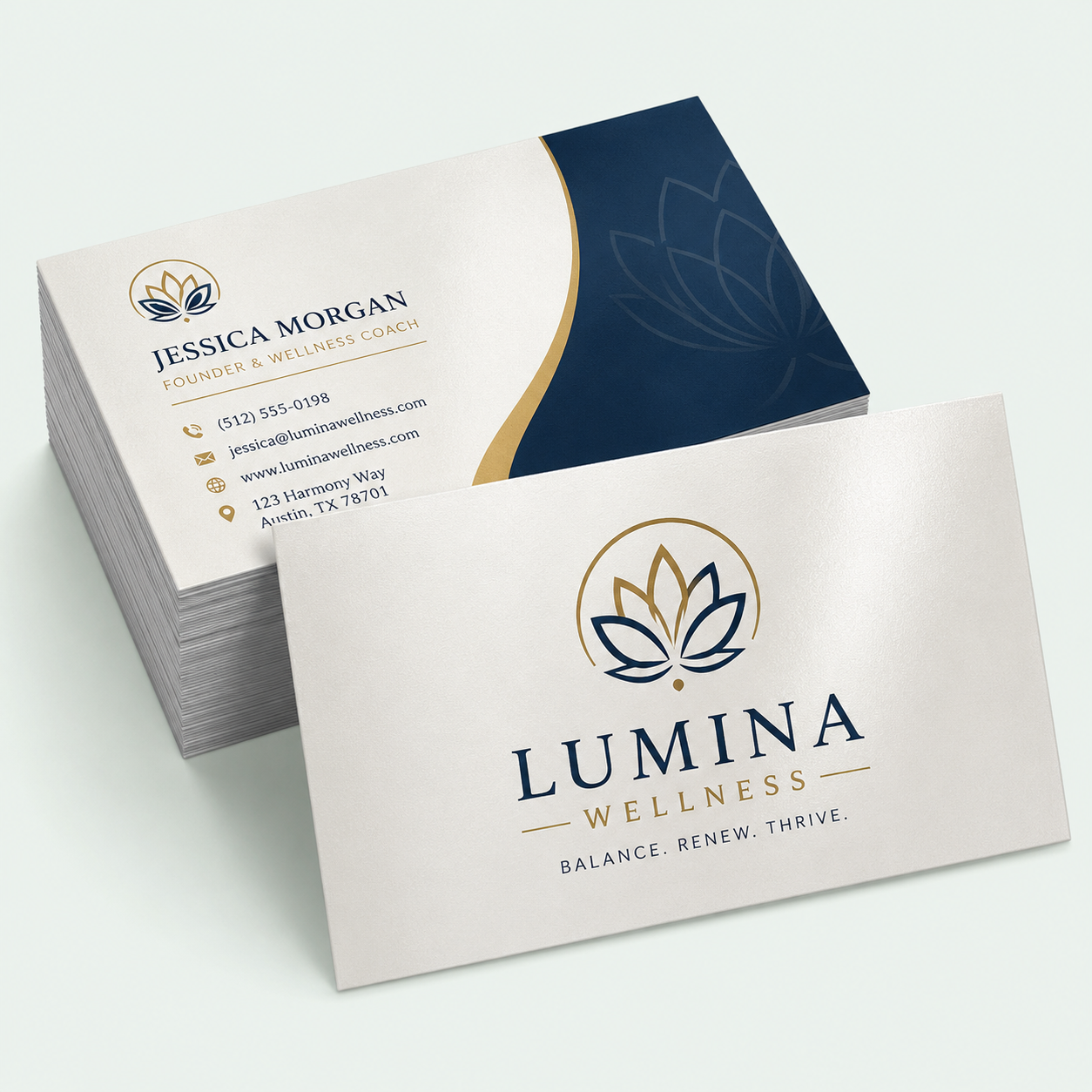 Premium printed cards with smooth silk lamination
