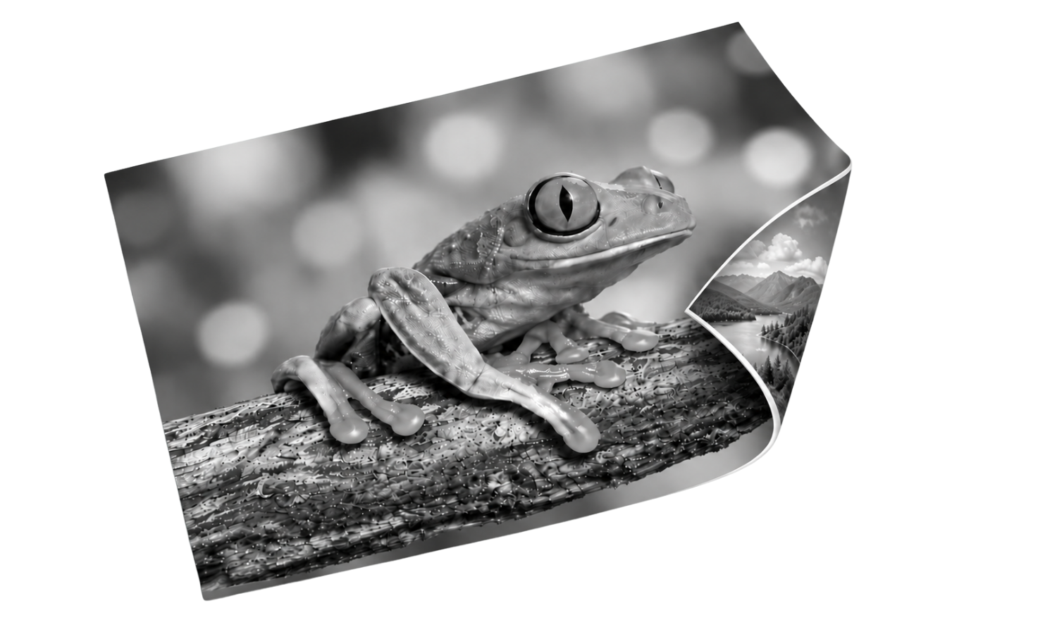 Grayscale Both Sides illustration