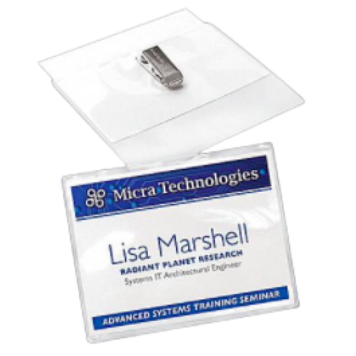 Clip Style Name Badges illustration
