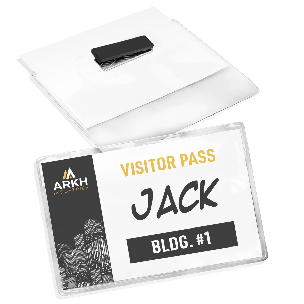 Magnetic Style Name Badges illustration