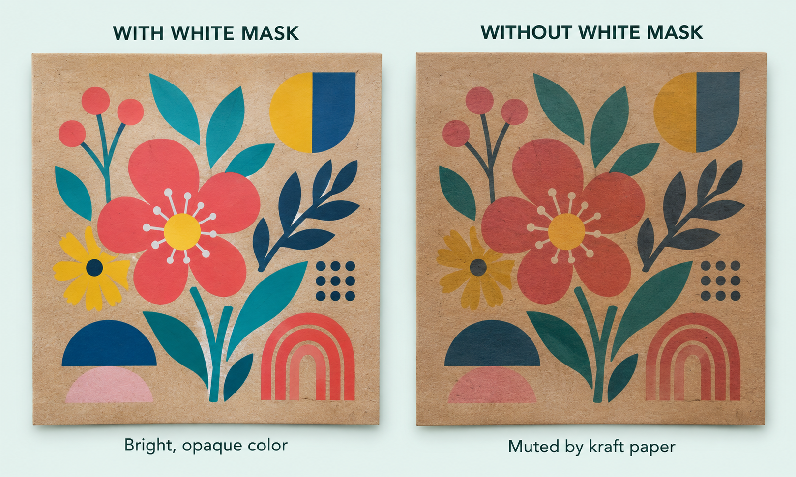 White Mask Front Only illustration