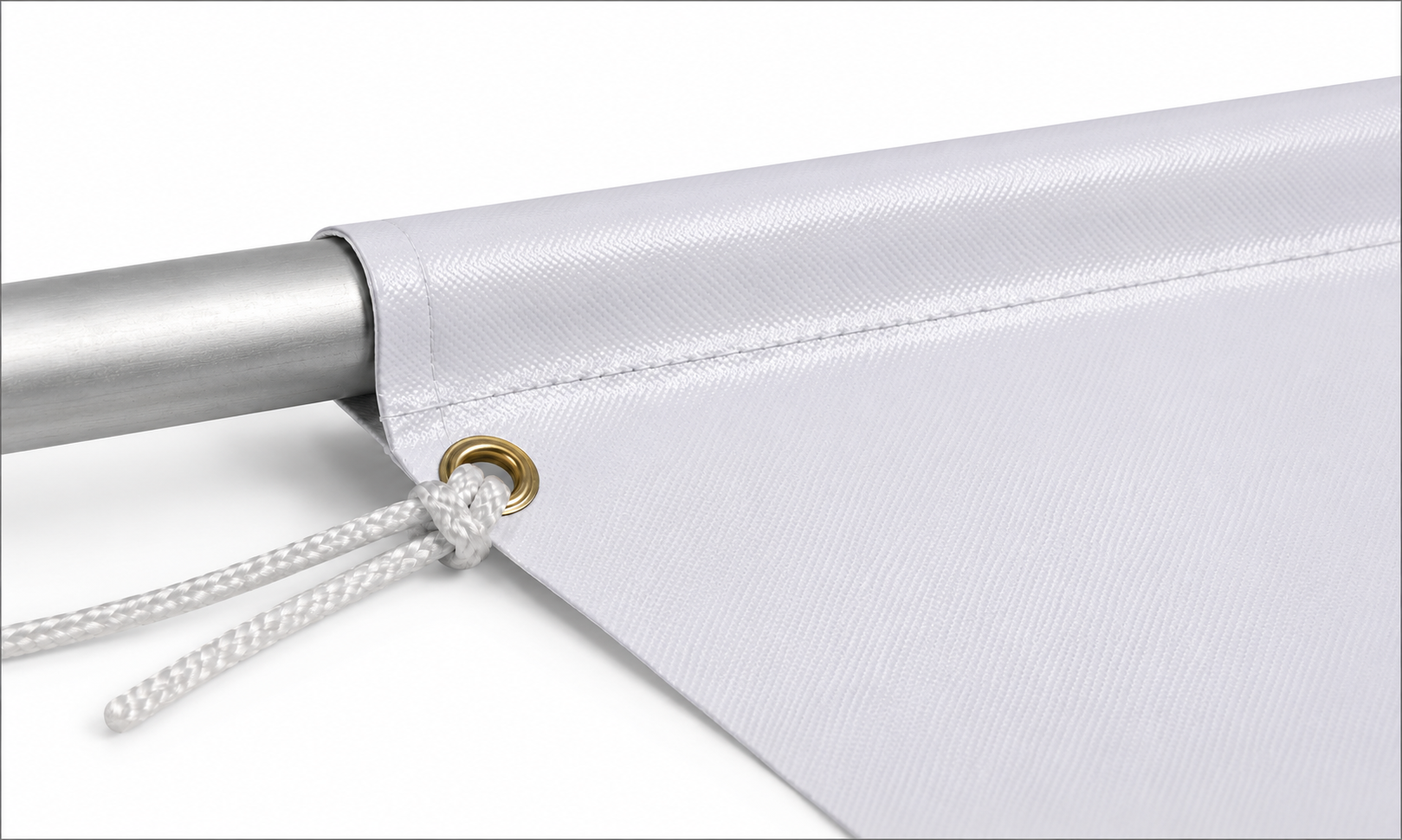 Pole Pockets & Rope in Hem illustration