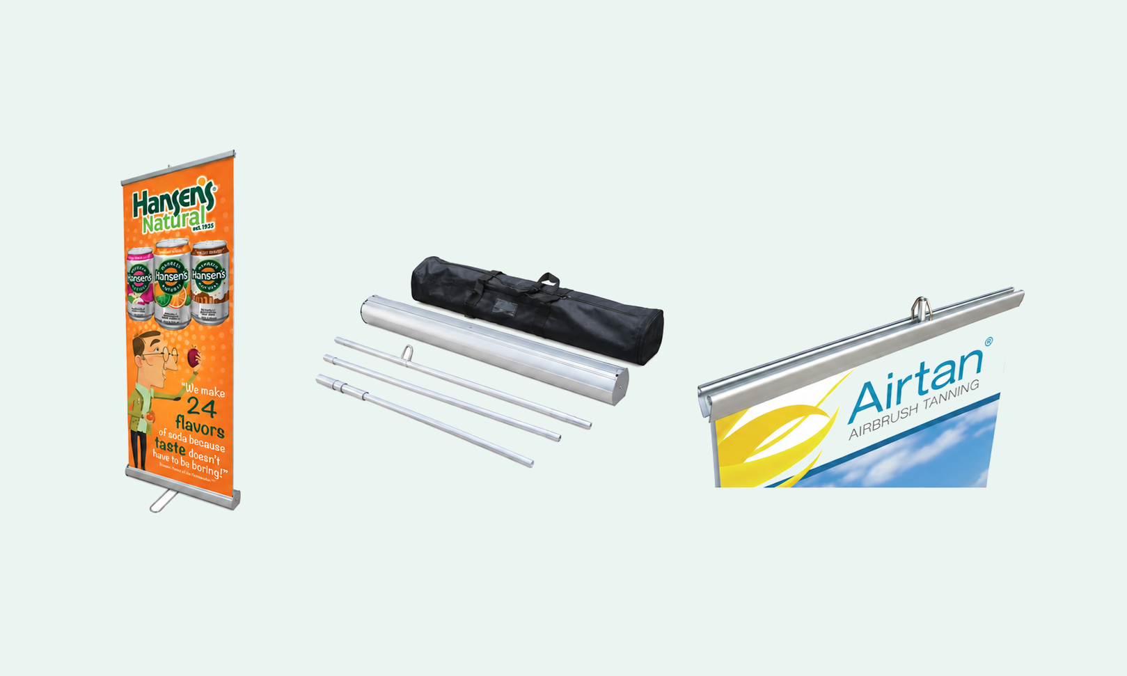 Retractable Roll Up Double Side illustration