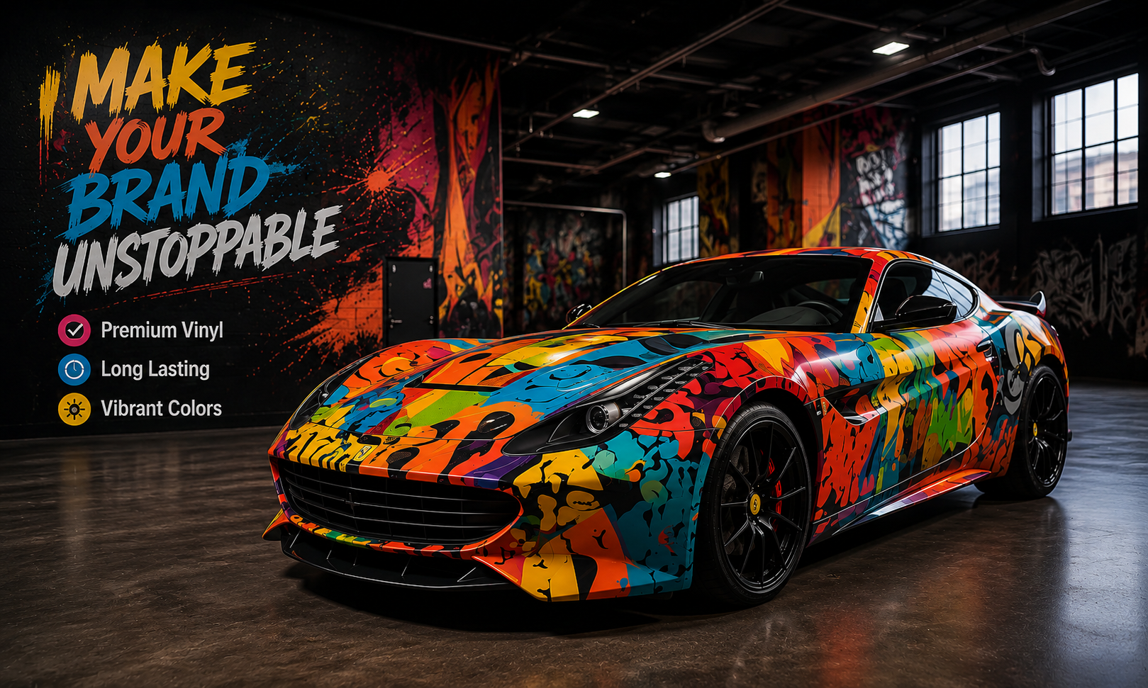 Vehicle Wrap Vinyl illustration