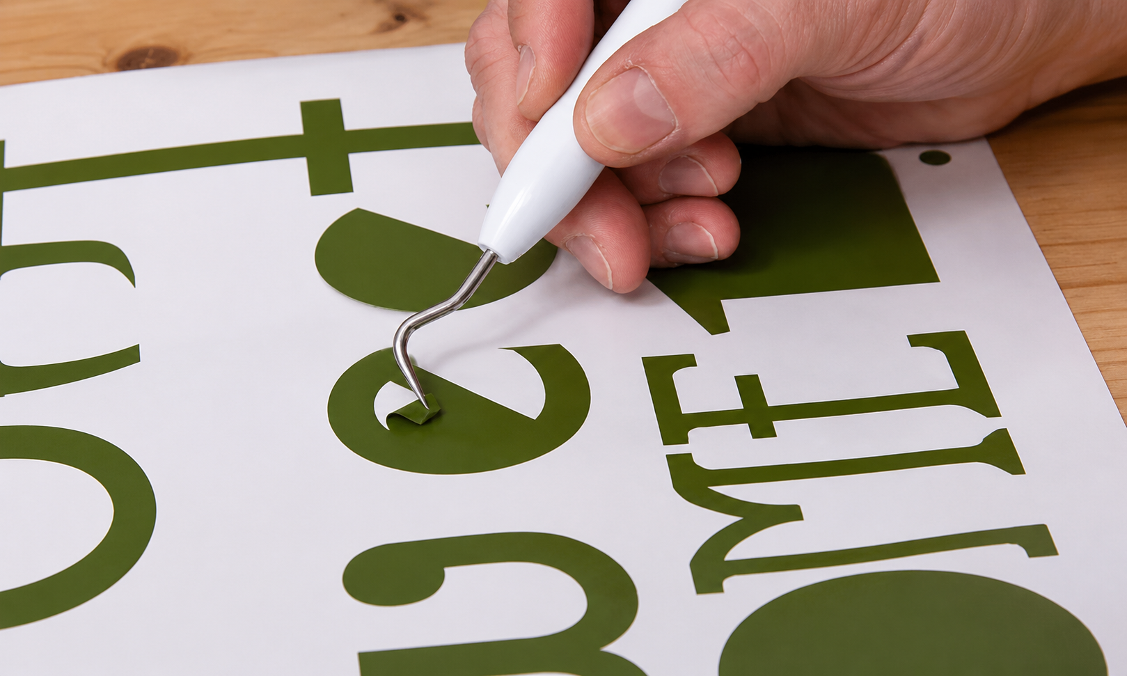 Vinyl Weeding illustration
