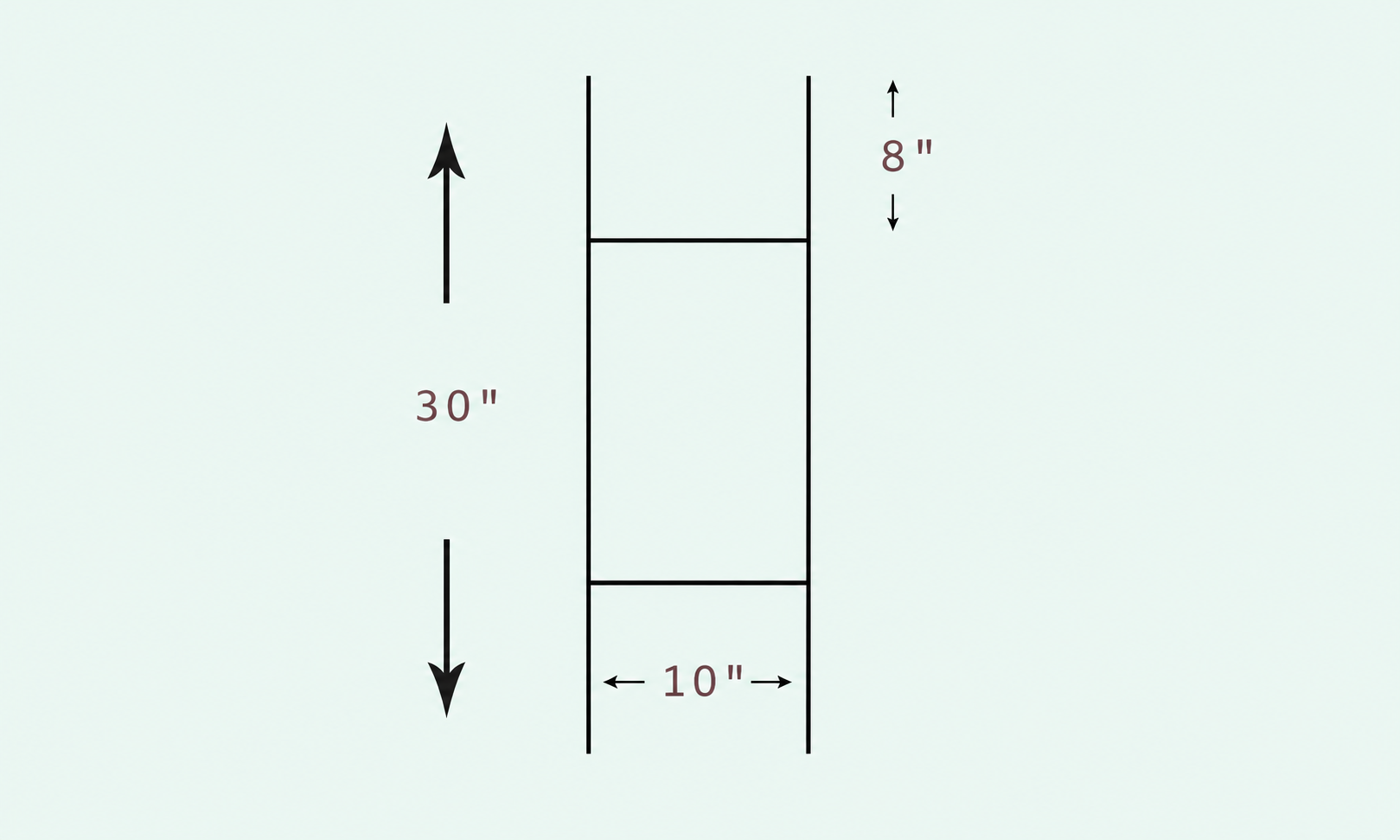 Economy Galvanized H-Stake illustration