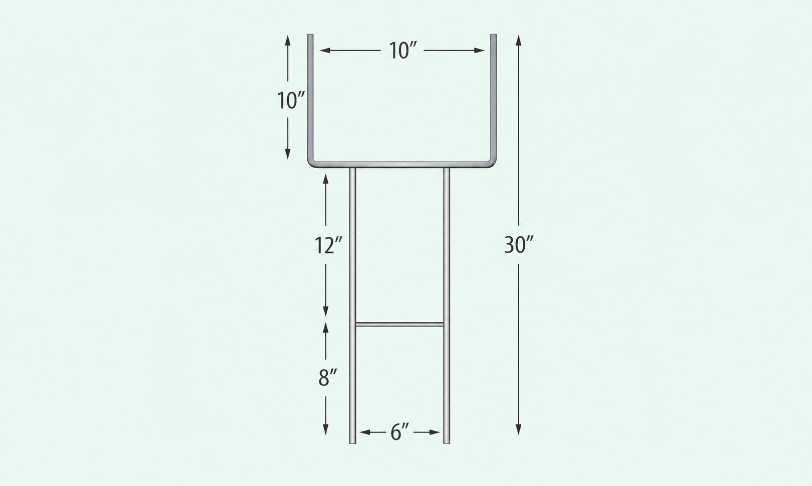 Heavy Galvanized Stake illustration