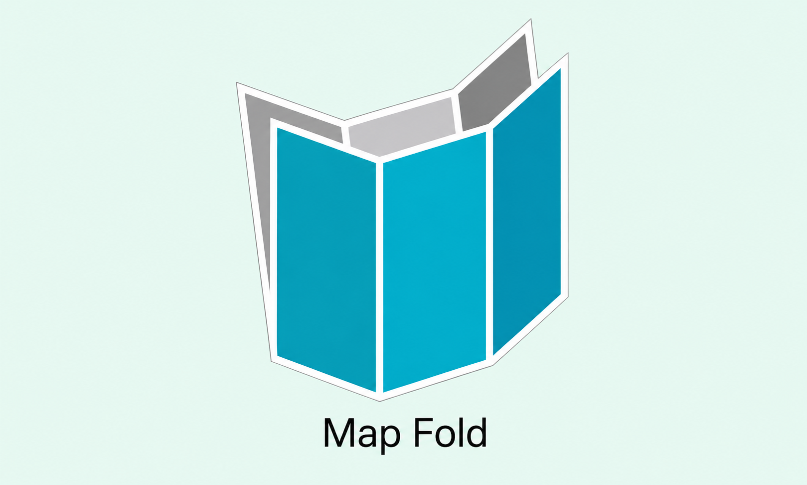 Half-Fold Then Tri-Fold / Map Fold illustration