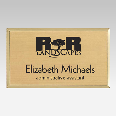 Engraved Metallic Badges