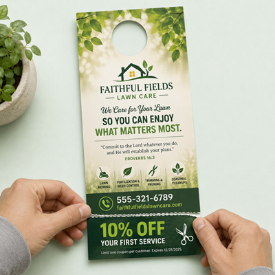 Tear Off Door Hangers