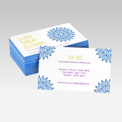 Painted Edge Business Cards