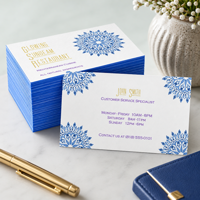 Painted Edge Business Cards