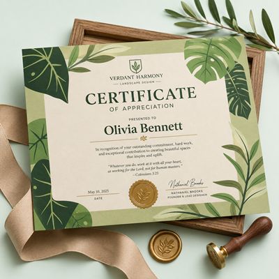 Natural Certificates