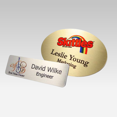 Full Color Metallic Badges