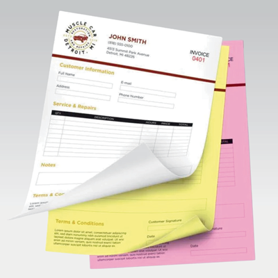 Quick & Short Run Carbonless / NCR Forms
