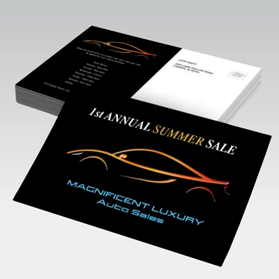 Raised Spot UV Postcards