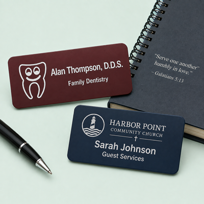 Engraved Plastic Badges