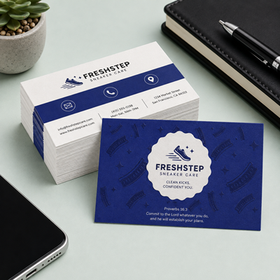 Suede Business Cards