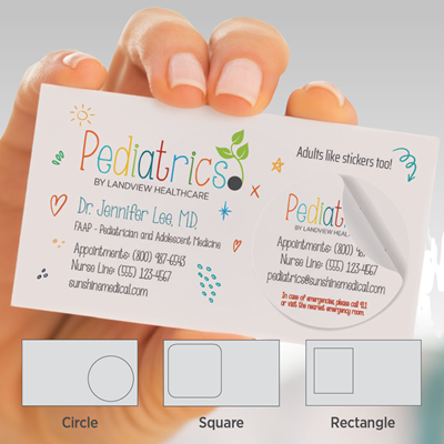 Peel-N-Stick Business Cards