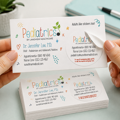 Peel-N-Stick Business Cards