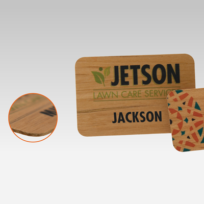 Full Color Wood Badges