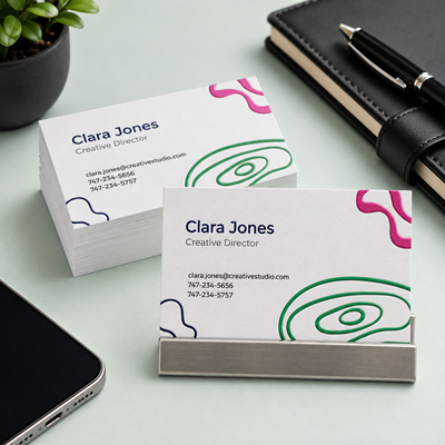 Raised Thermography Business Cards