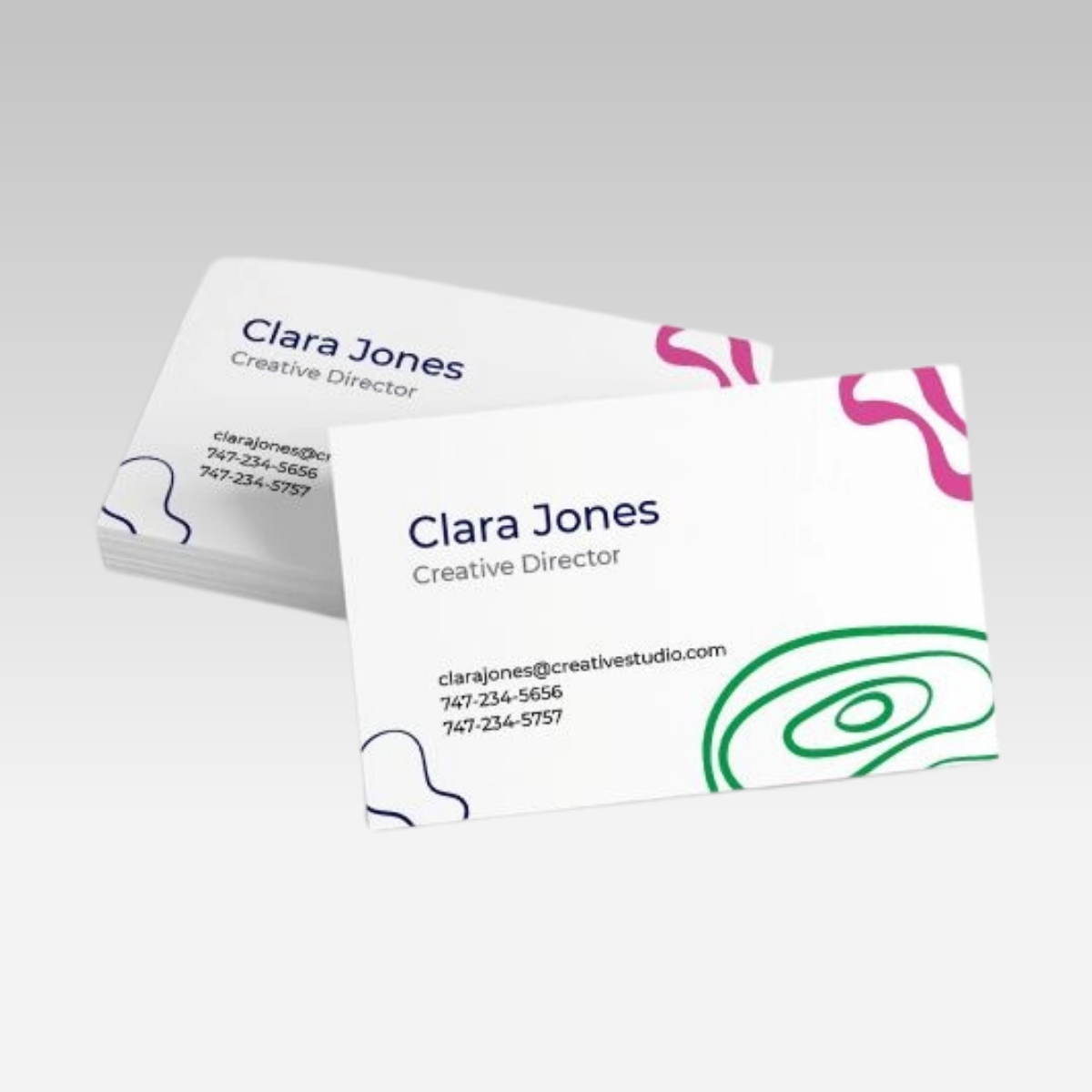 Raised Thermography Business Cards