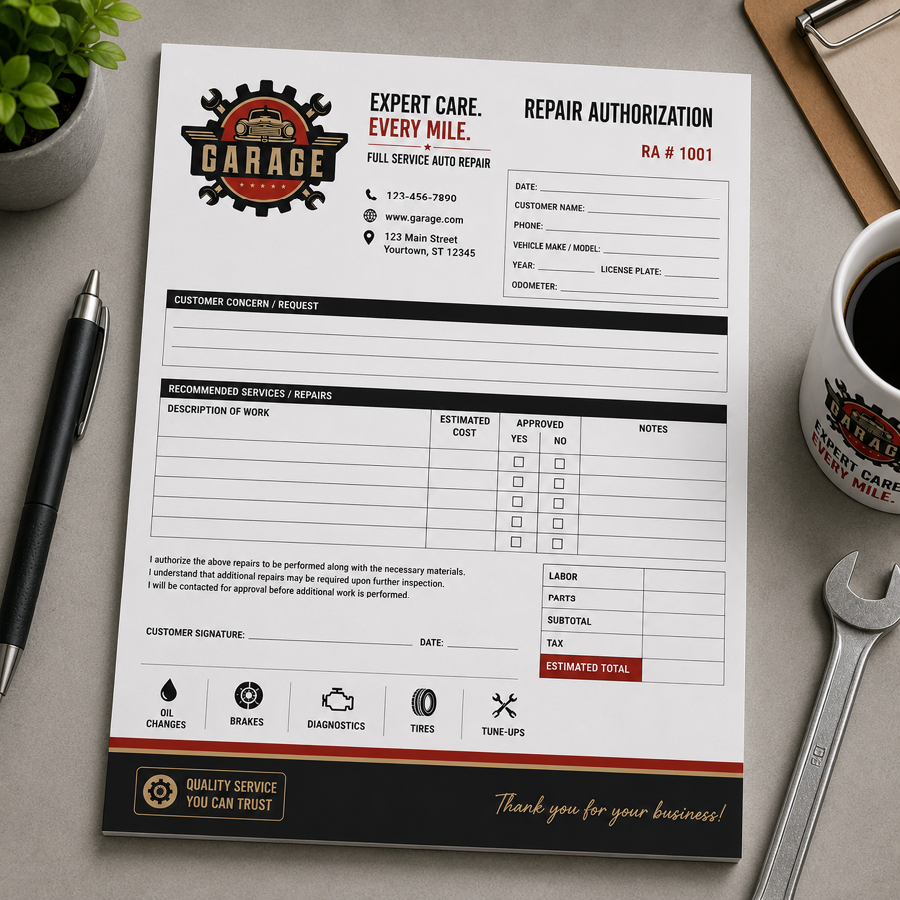 Repair Authorization Forms