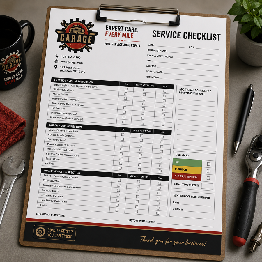 Service Checklists